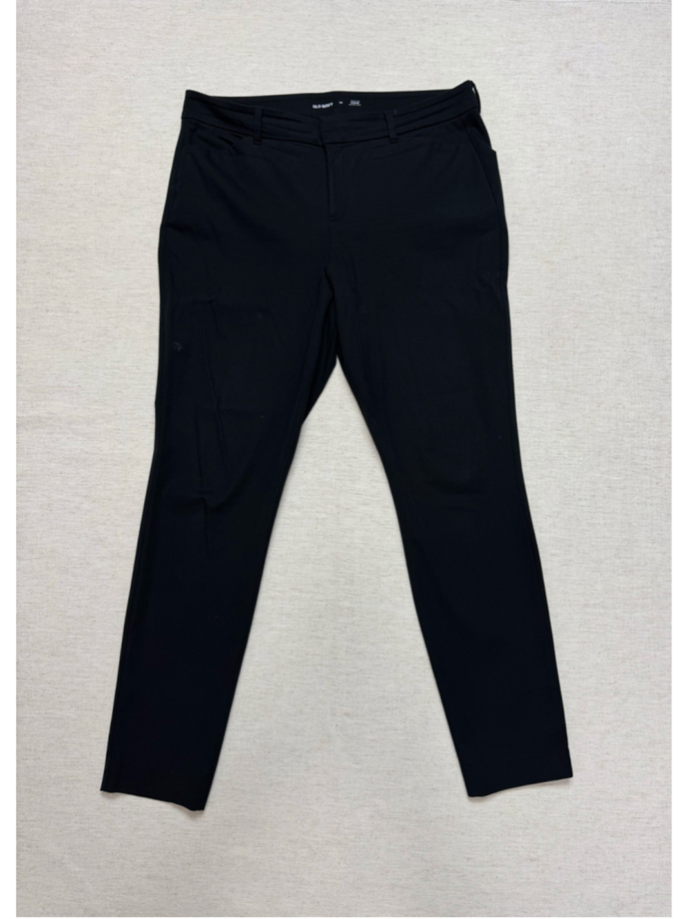 Old Navy Womens Pixie High-Rise Trouser Pants Black Size 14 Never Fade Skinny - Picture 1 of 4